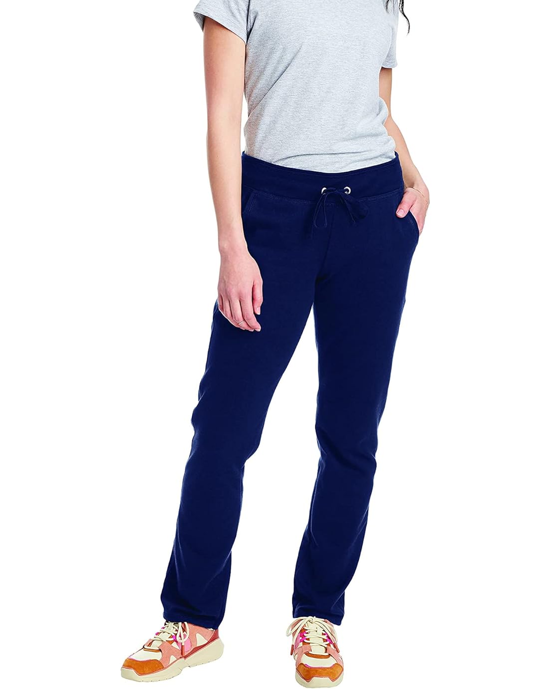 Hanes Womens French Terry Pocket Pant