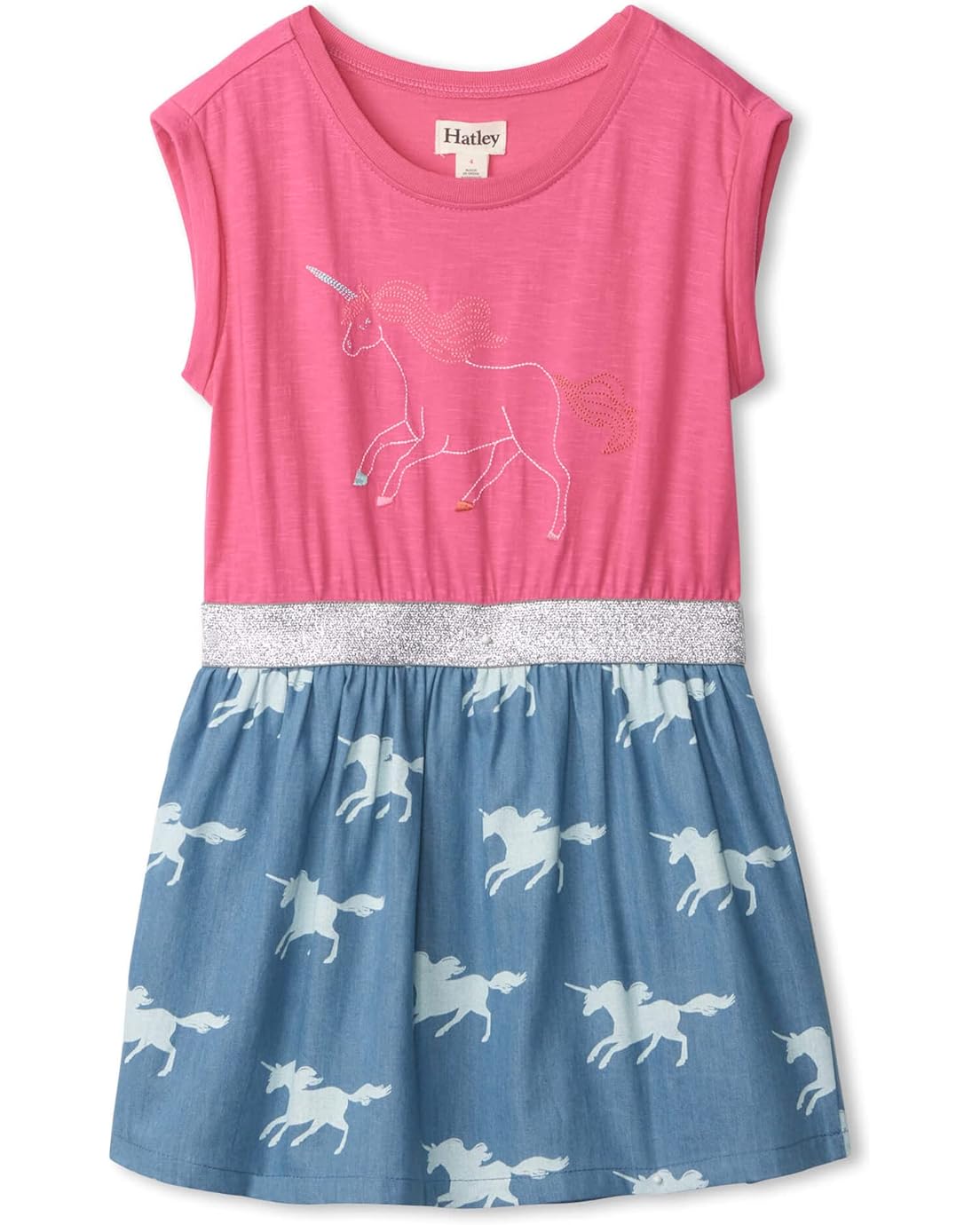 Hatley Kids Unicorn Silhouettes Elastic Waist Dress (Toddleru002FLittle Kidsu002FBig Kids)