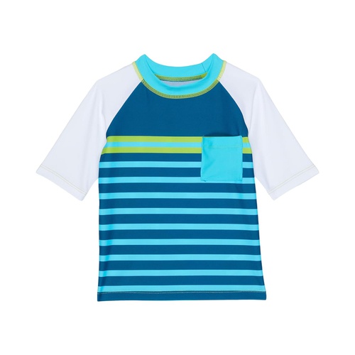 해틀리 Hatley Kids Sea Stripes Short Sleeve Rashguard (Toddleru002FLittle Kidsu002FBig Kids)