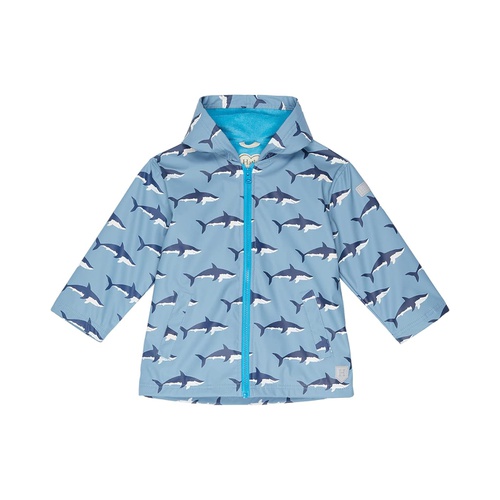해틀리 Hatley Kids Swimming Sharks Colour Changing Splash Jacket (Toddleru002FLittle Kidsu002FBig Kids)