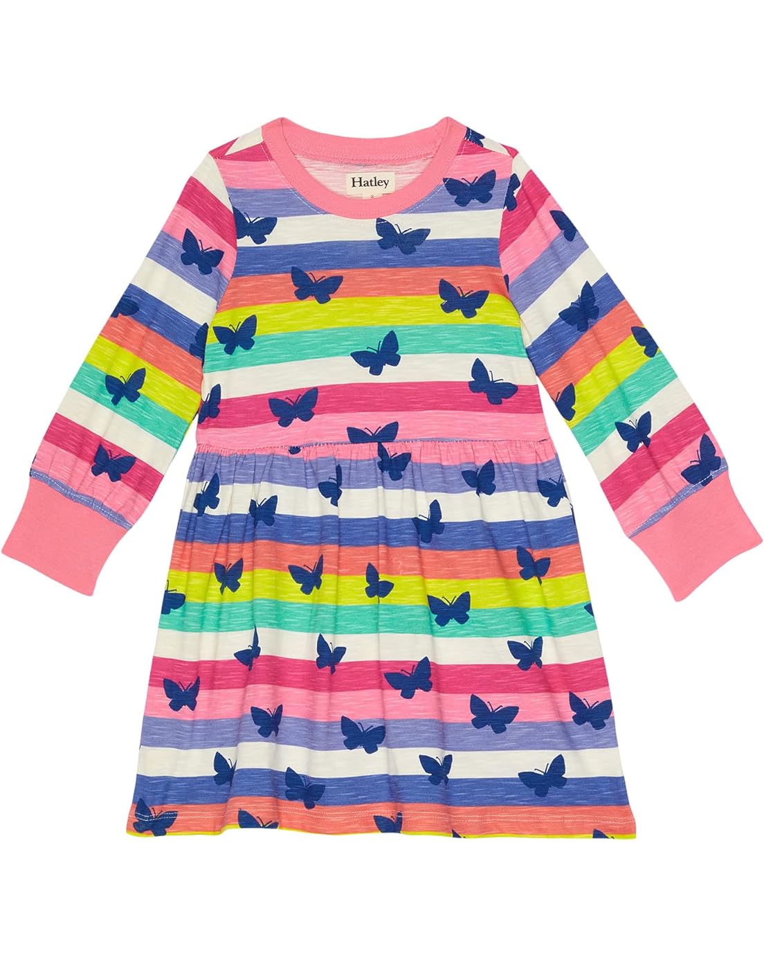 Hatley Kids Rainbow Stripe Skater Dress (Toddleru002FLittle Kidsu002FBig Kids)