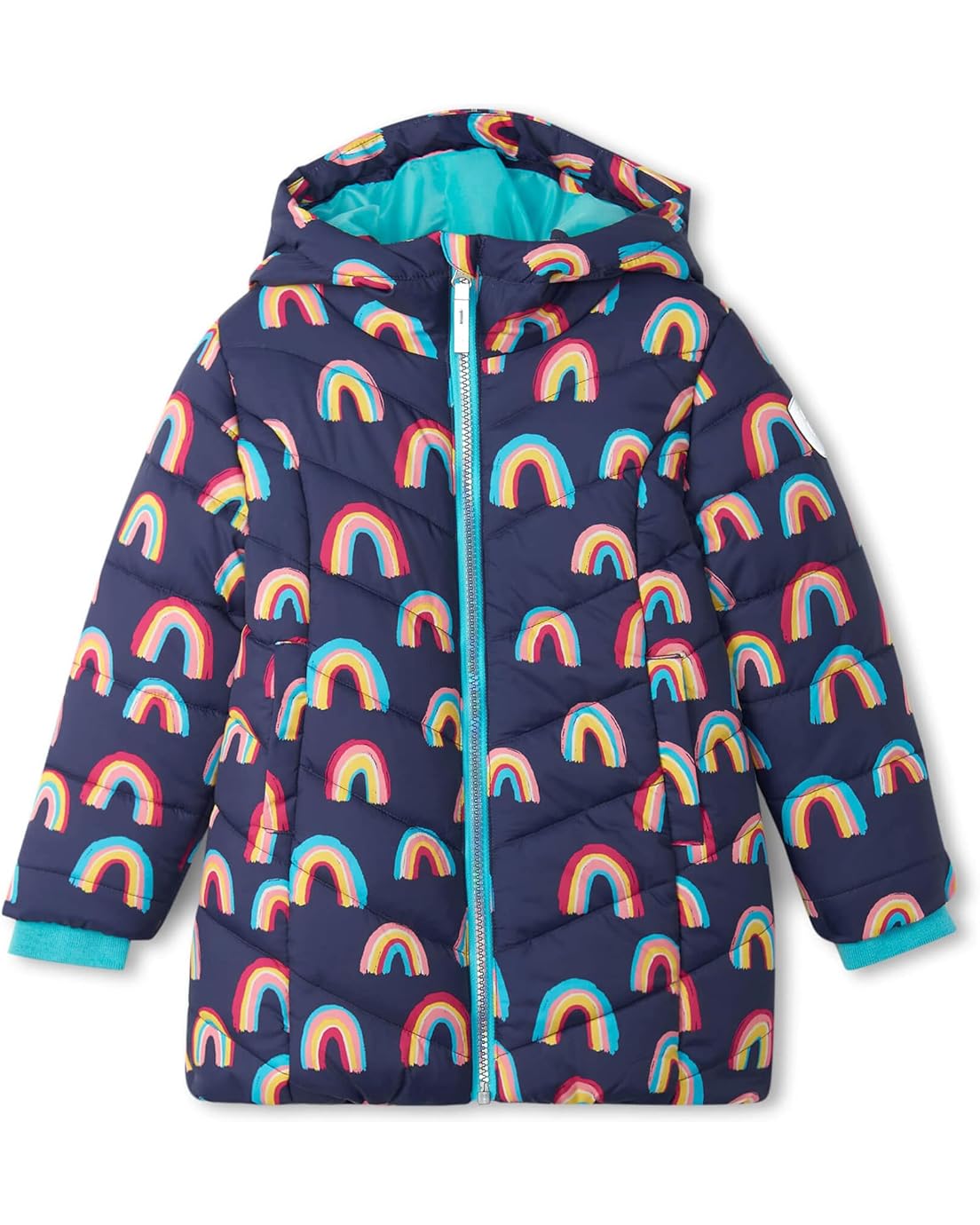 Hatley Kids Vivid Rainbows Puffer Jacket (Toddleru002FLittle Kidsu002FBig Kids)