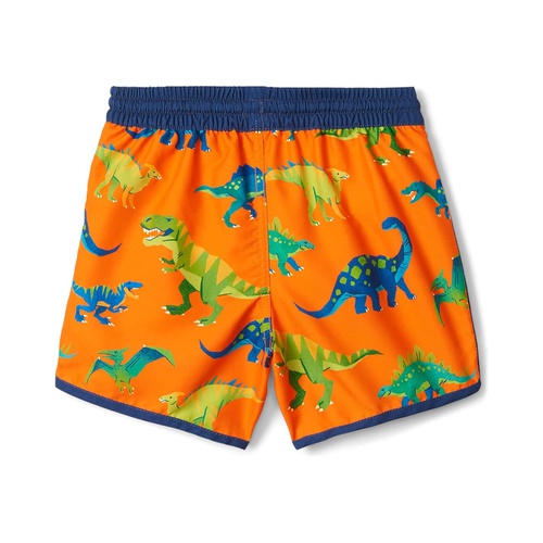 해틀리 Hatley Kids Colour-Block Dino Swim Shorts (Toddler/Little Kids/Big Kids)