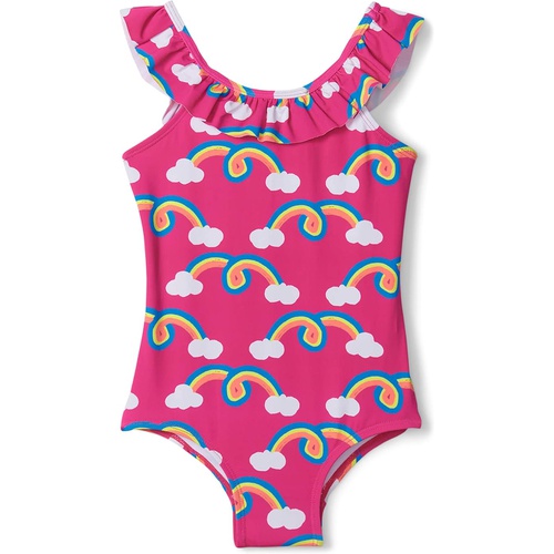 해틀리 Hatley Kids Rainbow Arch Ruffle Sleeve Swimsuit (Toddler/Little Kids/Big Kids)