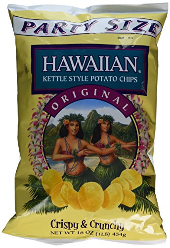 Hawaiian Kettle Style Potato Chips, Original, 16 Ounce