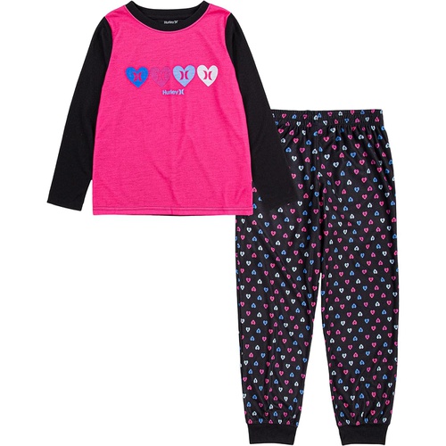 해틀리 Hurley Kids Pajama Top and Pants Two-Piece Set (Little Kidsu002FBig Kids)