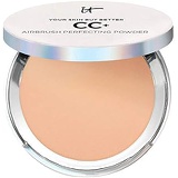 iT Cosmetics Your Skin but Better CC+ Airbrush Perfecting Powder in Medium Full Size .33 Ounces