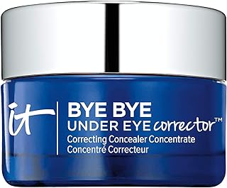 IT Cosmetics Bye Bye Under Eye Corrector, Light (W) - Lightweight, Hydrating Concealer - Covers Dark Circles, Bags, Age Spots & Discoloration - With Hydrolyzed Collagen - 0.17 oz