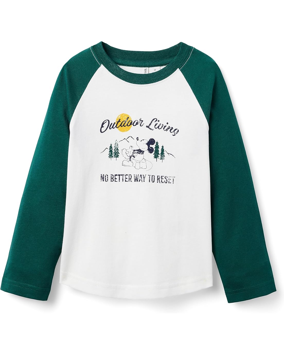 Janie and Jack Mickey Mouse Raglan Graphic Tee (Toddler/Little Kids/Big Kids)
