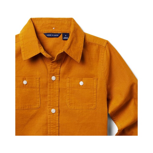 쟈니앤잭 Janie and Jack Cord Button-Up Shirt (Toddler/Little Kids/Big Kids)
