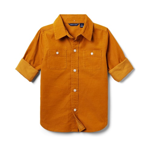 쟈니앤잭 Janie and Jack Cord Button-Up Shirt (Toddler/Little Kids/Big Kids)