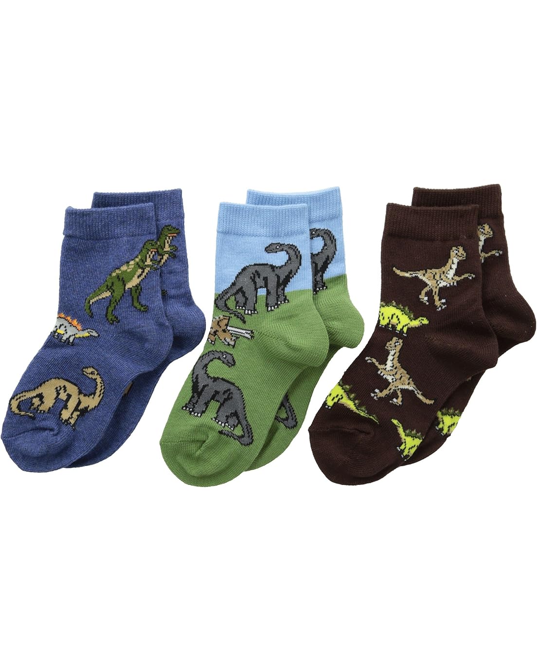 Jefferies Socks Dino Triple Treat 3-Pack (Infant/Toddler/Little Kid)