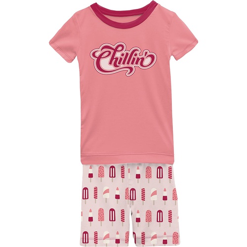  Kickee Pants Kids Short Sleeve Graphic Pajama Set with Shorts (Toddleru002FLittle Kidsu002FBig Kids)