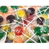 LaetaFood Lollipops Assorted Fruit Flavor Hard Candy Suckers, 80 Count (2 Pound Box)