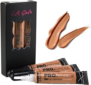 LA Girl HD Pro Conceal High Definition Concealer (Toffee) (pack of 3)