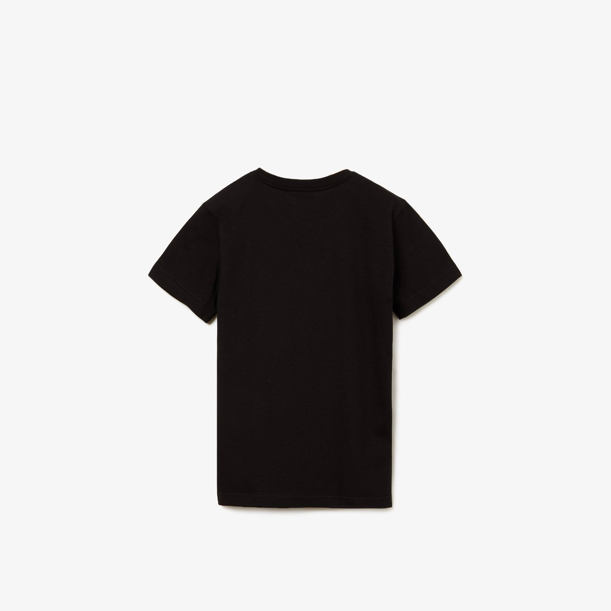 라코스테 Lacoste Kids V-Neck Cotton T-Shirt