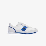 Mens Lacoste Angular Textile and Leather Sneakers