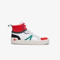 Lacoste Mens L004 Mid Leather Sneakers