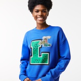 Lacoste Womens Oversized Print And Branded Sweatshirt