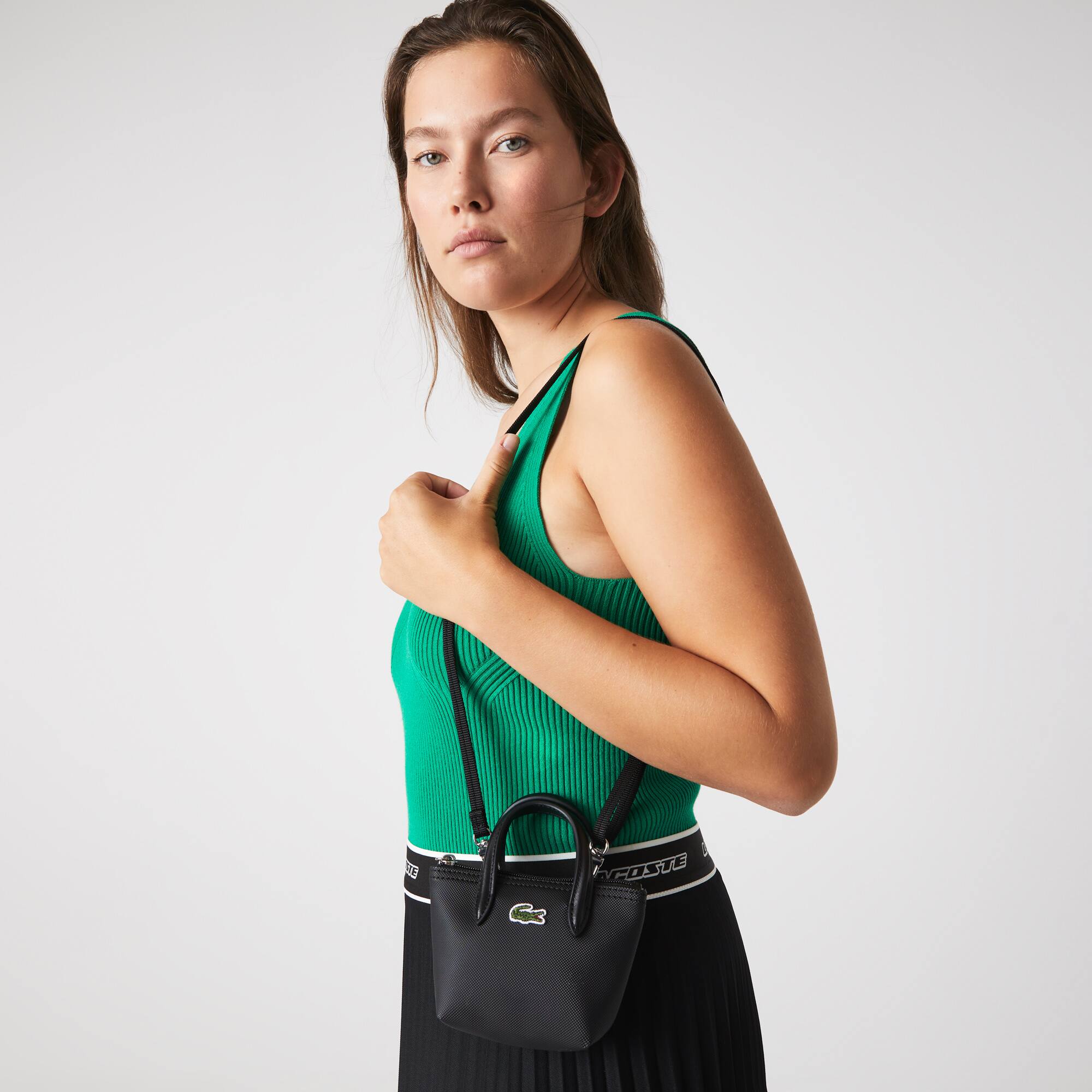 Lacoste Womens L.12.12 Detachable Shoulder Strap Shopping Bag