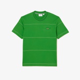 Lacoste Menu2019s Organic Cotton Jersey Stripe T-Shirt