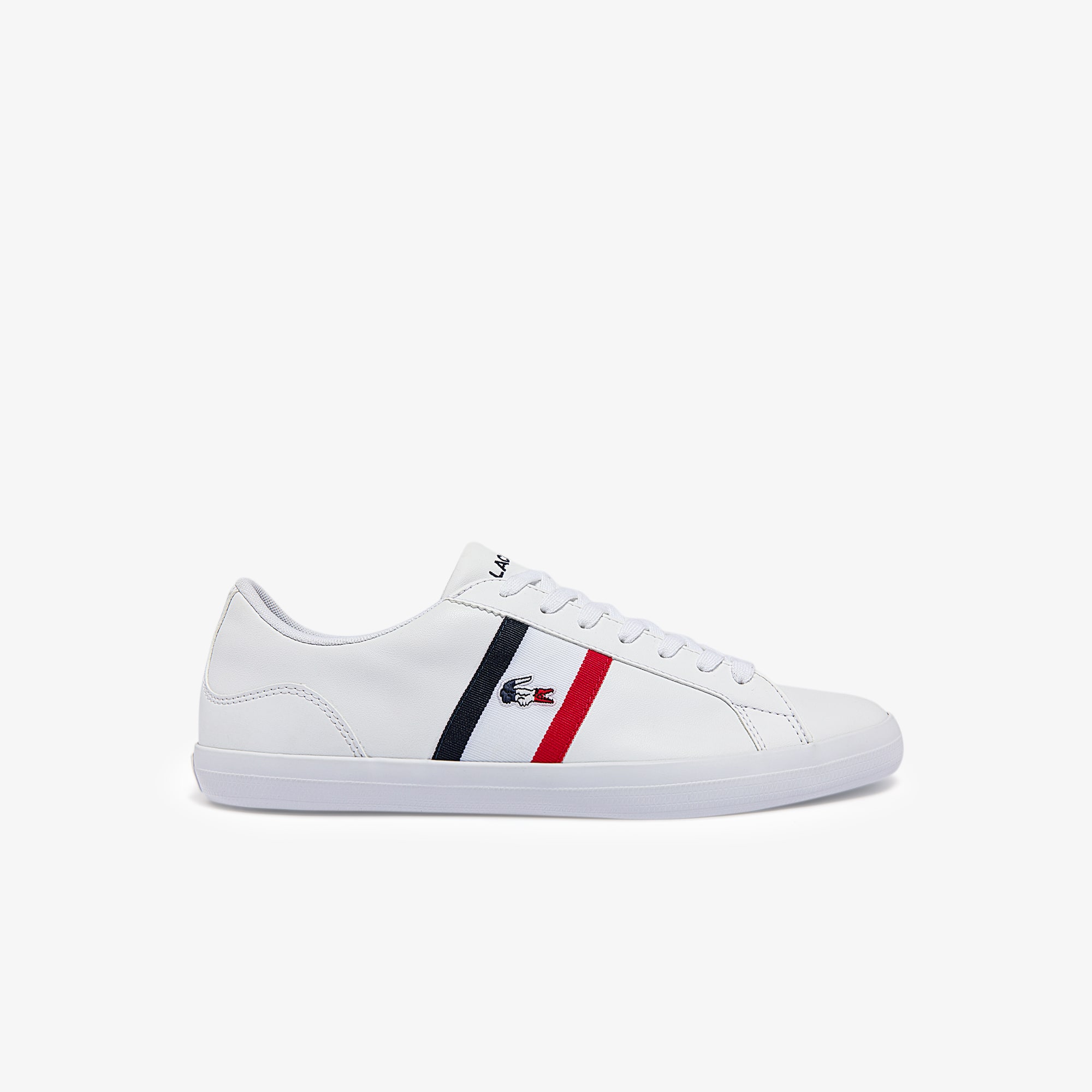 Lacoste Mens Lerond Tricolore Leather and Synthetic Sneakers