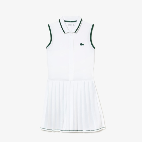 라코스테 Lacoste Womens SPORT Built-In Short Pleated Tennis Dress