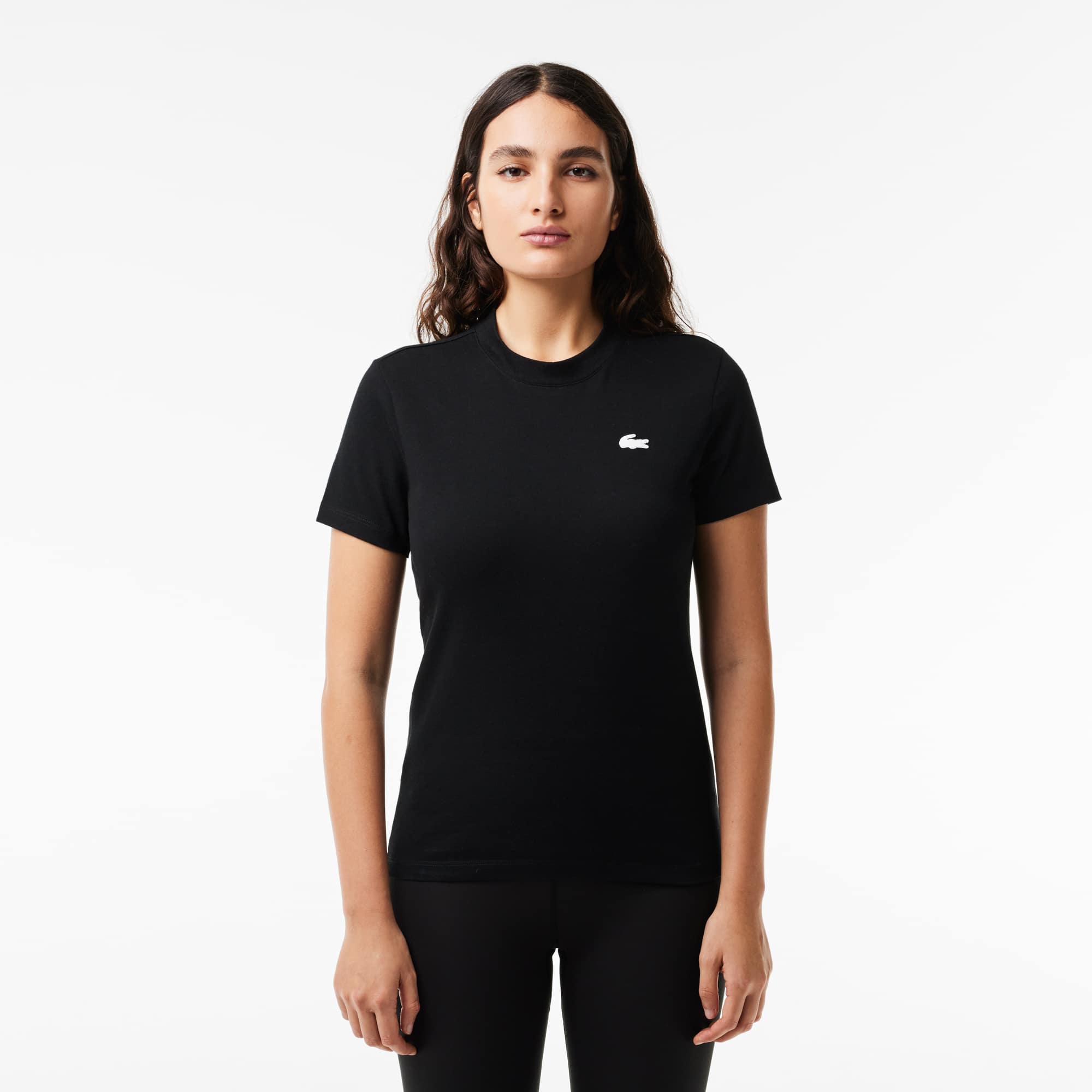 Lacoste Womens SPORT Organic Cotton Jersey T-Shirt