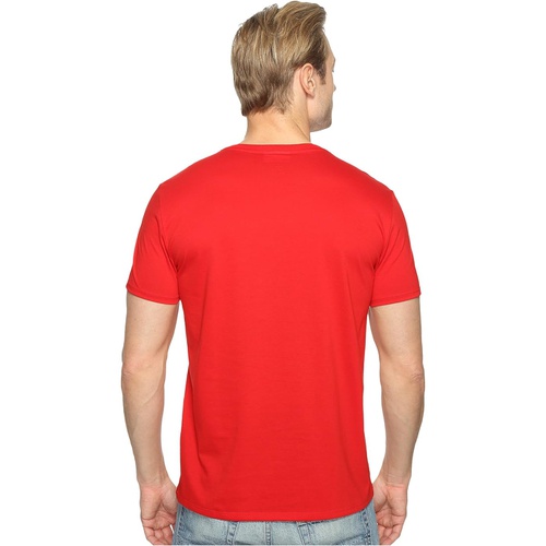 라코스테 Lacoste Short Sleeve Pima Jersey V-Neck T-Shirt