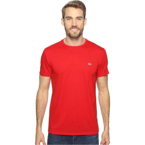 라코스테 Lacoste Short-Sleeve Pima Jersey Crewneck T-Shirt