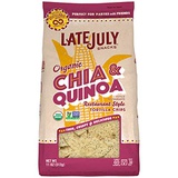 LATE JULY Snacks Restaurant Style Chia & Quinoa Tortilla Chips, 11 oz. Bag, Pack of 9