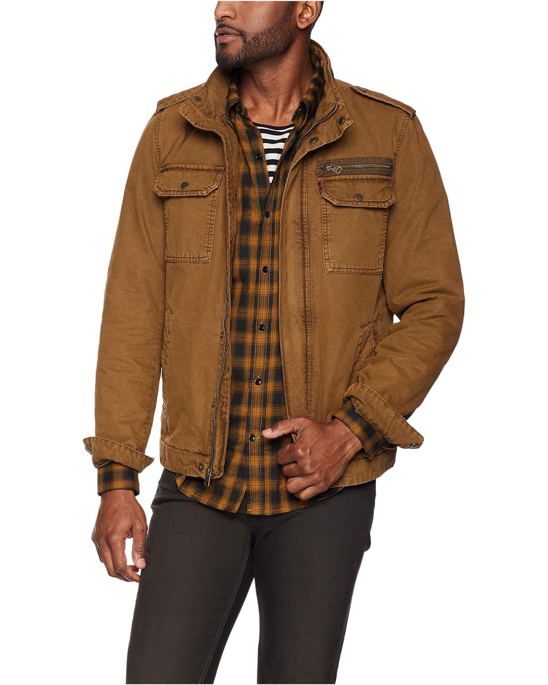 Levis Two-Pocket Military Jacket with Polytwill Lining