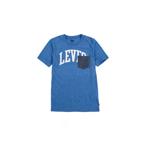 리바이스 Boys 8-20 Chambray Pocket T-Shirt