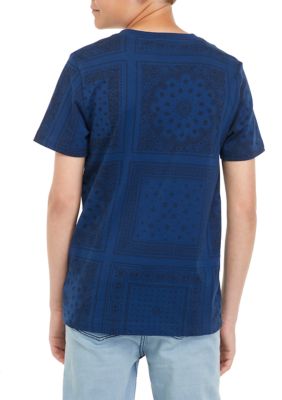 리바이스 Boys 8-20 Bandana Allover Print T-Shirt