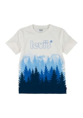 리바이스 Boys 8-20 Short Sleeve Tree Line Graphic T-Shirt