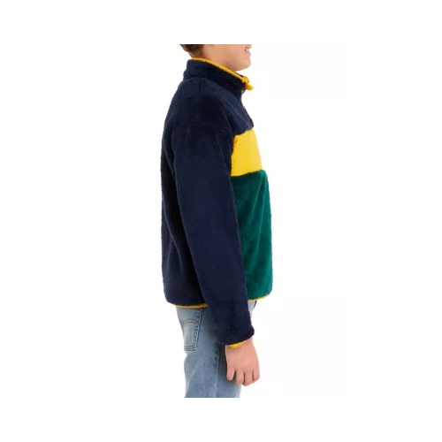 리바이스 Boys 8-20 Color Blocked 1/4 Zip Pullover Sweater