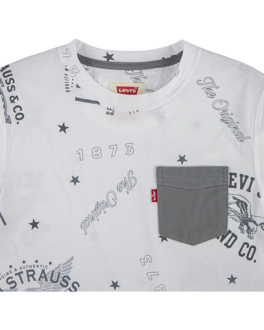 리바이스 Levis Kids Short Sleeve Printed Tee Shirt (Big Kids)