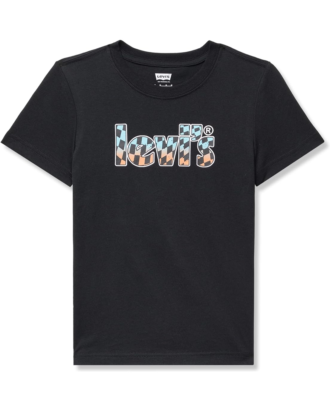 Levis Kids Ombre Checkered Poster Tee (Big Kids)