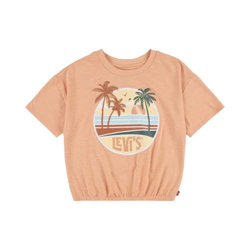 리바이스 Levis Kids Boxy Cinched Waist Graphic T-Shirt (Little Kid)