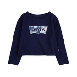 Levis Kids Cropped Long Sleeve Tee Shirt (Toddler)