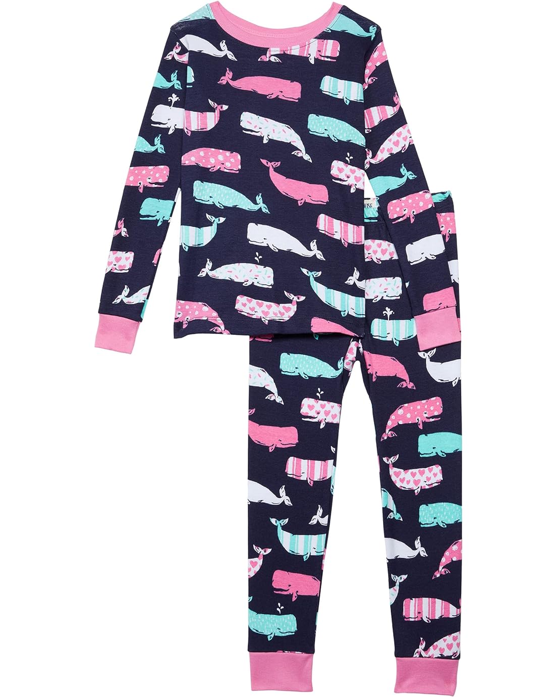 Little Blue House by Hatley Kids Nautical Whales Pajama Set (Toddleru002FLittle Kidsu002FBig Kids)