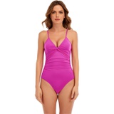 Lucky Brand Spring Romantic Shirred Front One-Piece