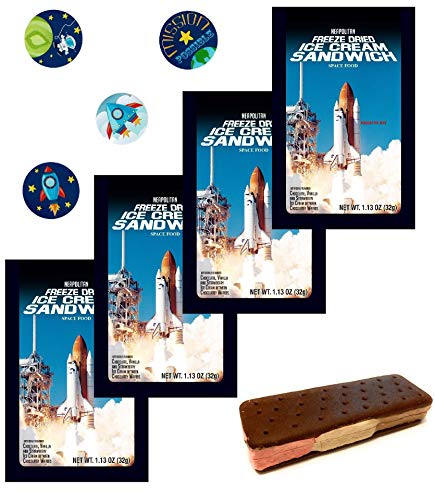  LuvyDuvy Neapolitan Sandwiches & Space Sticker Bundle - 4 Pack