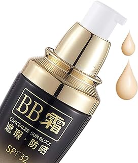 MOMO QUEEN Sunscreen BB Cream with SPF32 Tinted Moisturizers Luquid Foundation Medium Color High Coverage Face Tone for All Skin Types Anti-Aging Makeup CC (02 Natural beige)