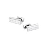 MONTBLANC Cuff links, sterling silver, single bar