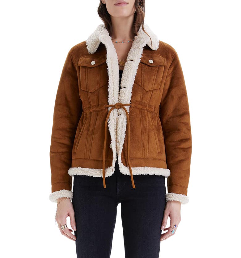 MOTHER The Drawstring Faux Fur Lined Jacket_CHALET GIRLS