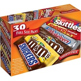 Mars M&MS, Snickers, 3 Musketeers, Skittles & Starburst Full Size Chocolate Candy Variety Mix