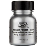 Mehron Makeup Metallic Powder (.5 Ounce) (Silver)