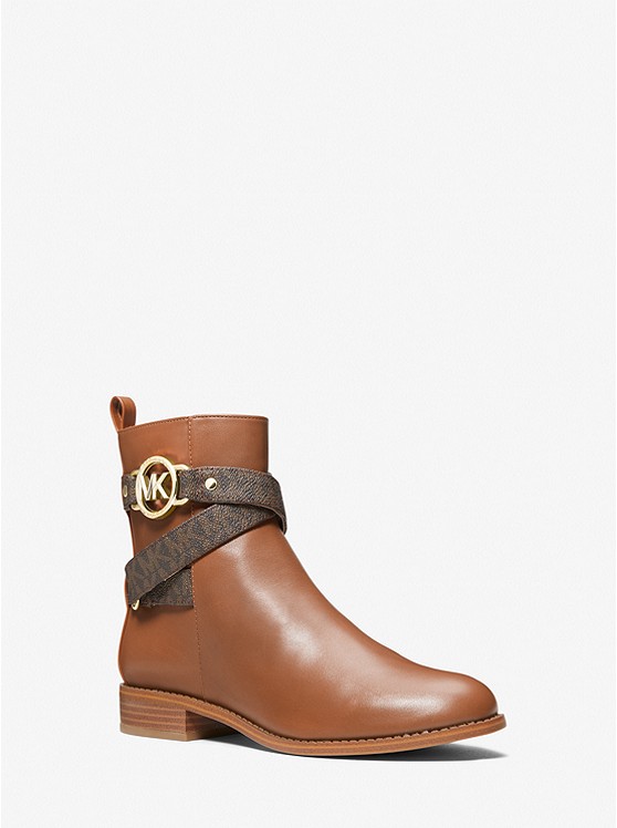 MICHAEL Michael Kors Rory Leather and Logo Ankle Boot