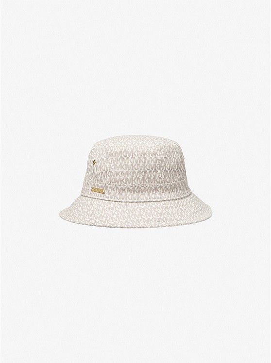 MICHAEL Michael Kors Logo Print Organic Cotton Blend Bucket Hat